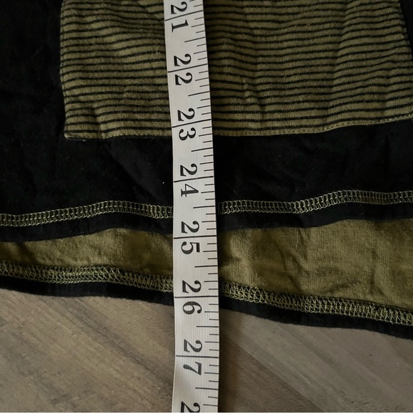 Habitat Tunic Turtleneck Sweater Size Small Colorblocked Green Black Lagenlook - Picture 10 of 11